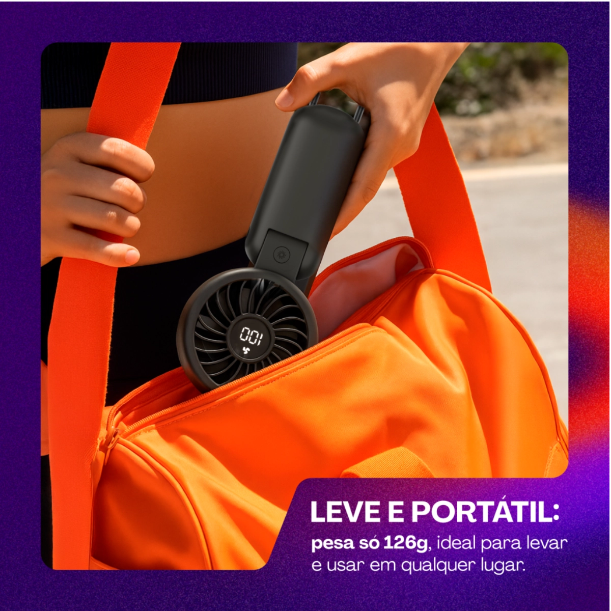 VENTILADOR PORTATIL DE MAO PRETO GEONAV 5 VELOCIDADES VENTILADOR PORTATIL DE MAO PRETO GEONAV 5 VELOCIDADES