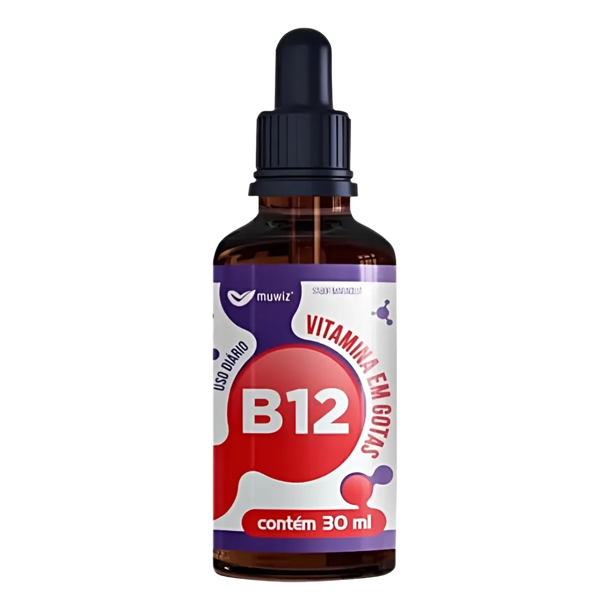 VITAMINA B12 EM GOTAS SABOR MARACUJA 30 ML MUWIZ